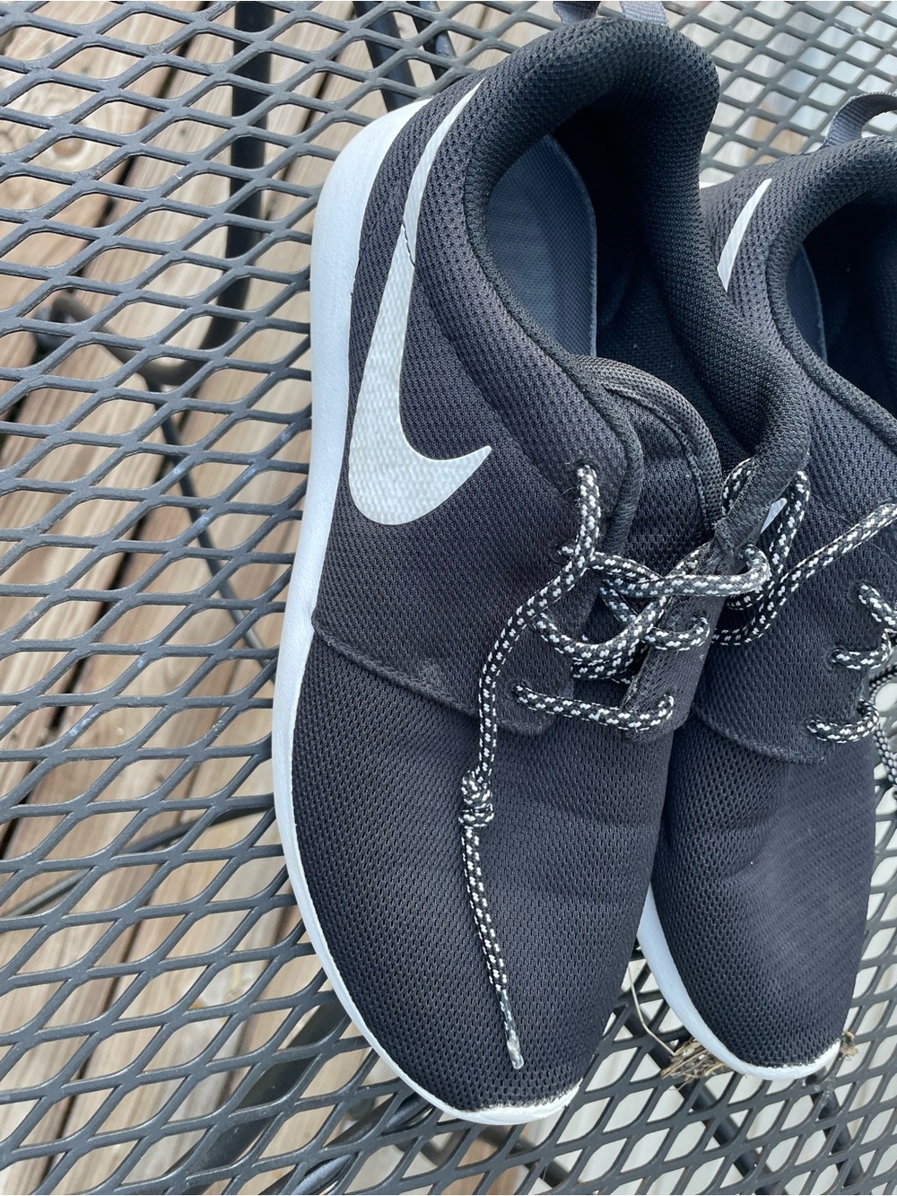 Nike Black and White Lightweight Mesh Trainers